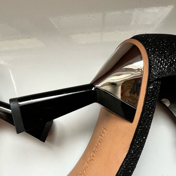 Franco Sarto Womens Rania Ankle Strap Leather Sandal SPARKLY - Picture 4 of 8